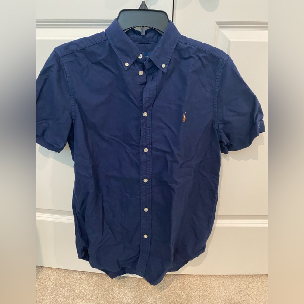 Polo navy button down